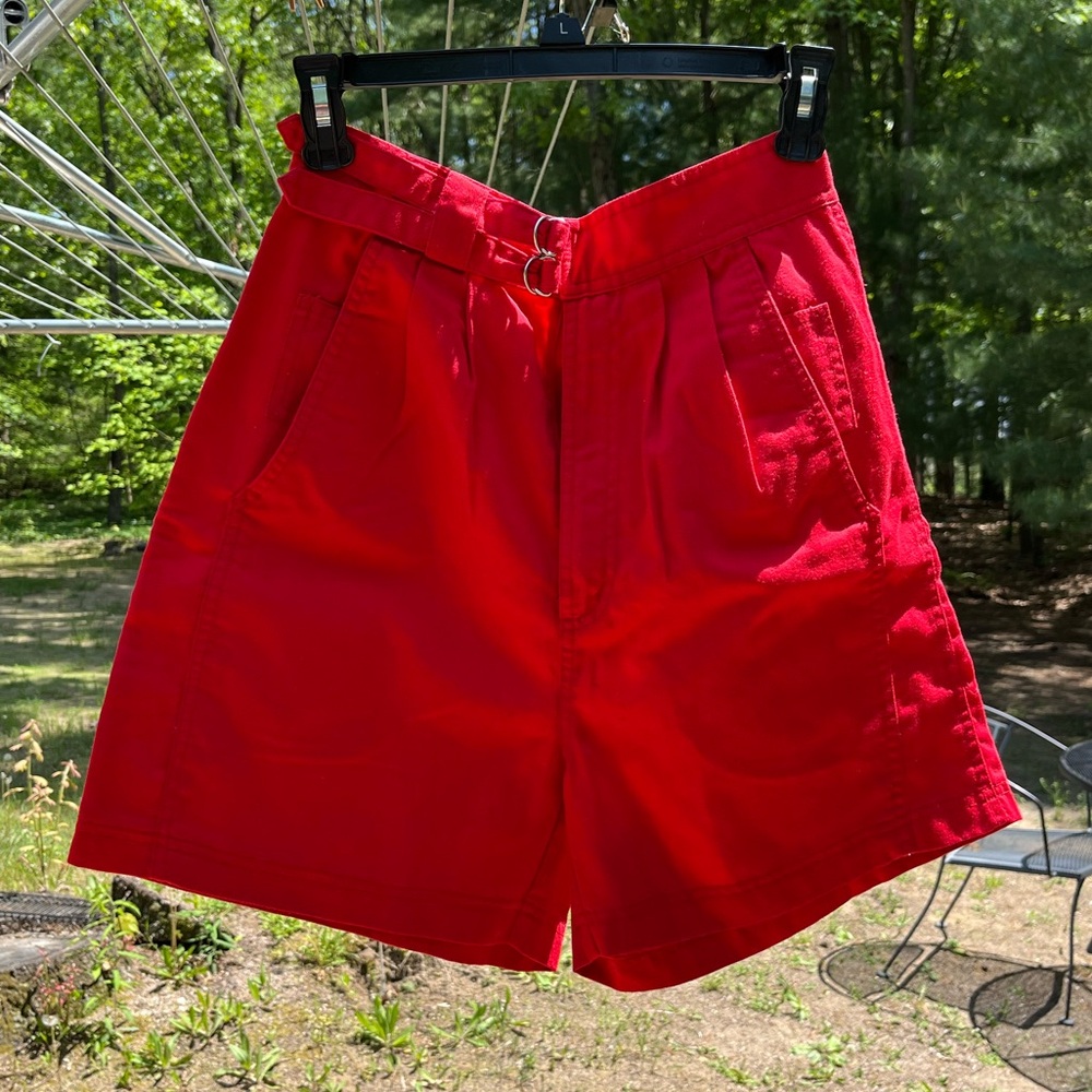 80s Pyramid Red Buckle Shorts Size 11/12